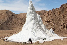 Ice Stupa in Leh Ladakh